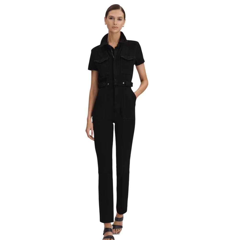 Good American Fit for Success Jumpsuit in Black XS $169 NWT‎